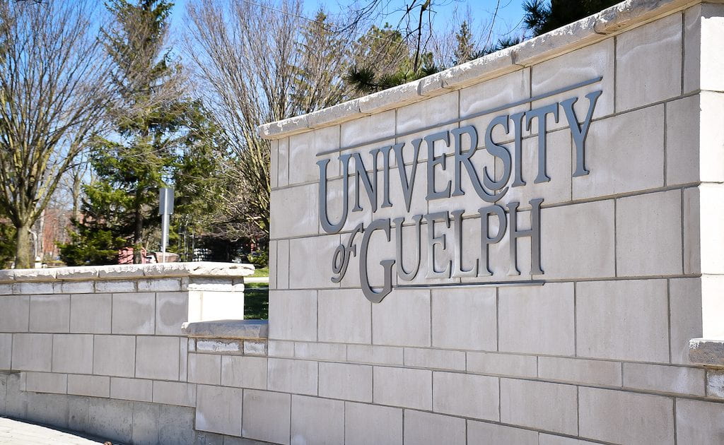 Image of University of Guelph sign