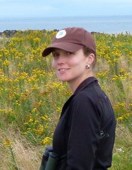 Photograph of Dr. Amy Newman in the field.