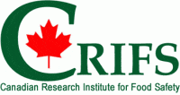 Canadian Research Institute for Food Safety logo, which contains a maple leaf
